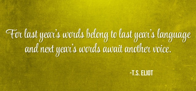 Last Year’s Words