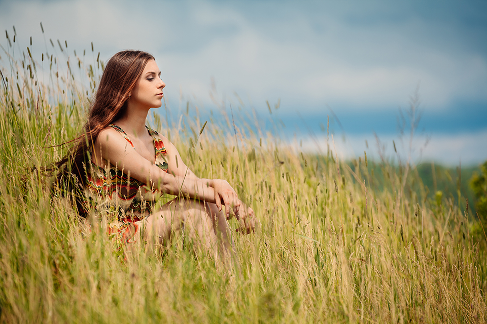 Russian Woman in Field